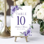 Paarse Rozen | Elegante Waterverf Floral Boho Kaart<br><div class="desc">Romantische gedempte paarse rozen in een modern pastelbloemige slinger ontwerp hebben een verfijnde waterverf pioen en hortensia bloem lijst in zachte tinten van lavendel,  lila,  en ultraviolet paarse verfraaid door botanische laurier groen accenten. Voor het coördineren van producten,  bezoek de JustFharryn Zazzle store.com Alle rechten voorbehouden. #bohochic #zazzlemade</div>