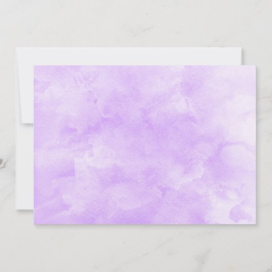 Paarse Rozen en gouden bloemen Save The Date (Achterkant)