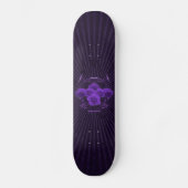 Paarse Rozen en Tribals: aangepast skateboard (Voorkant)