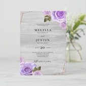 Paarse Rozen en uitnodiging tot weduwschap met Gli (Staand voorkant)