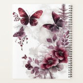 Paarse Rozen en Vlinders Planner (Achterkant)