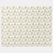 Paarse Rozen en wijnstokken Fleece Deken (Voorkant (Horizontaal))