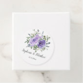 Paarse Rozen Eucalyptus botanische bruiloft Bedankjes Labels (In situ)