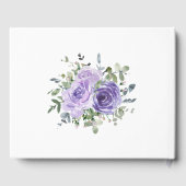 Paarse Rozen Eucalyptus botanische bruiloft Gastenboek (Achterkant)