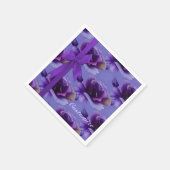 Paarse Rozen Floral Pattern Napkins Servet (Hoek)