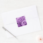  Paarse Rozen Hart Sticker (Envelop)