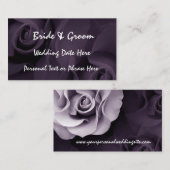 PAARSE Rozen Herinneringen Invoegen - TROUWUITNODI Informatiekaartje (Voorkant / Achterkant)