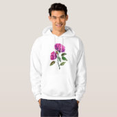 Paarse Rozen Hoodie (Voorkant volledig)