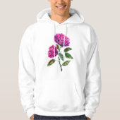 Paarse Rozen Hoodie (Voorkant)