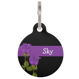 Paarse Rozen Huisdierpenning