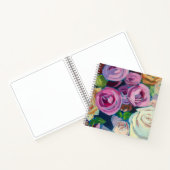 Paarse Rozen Journal of Sketchbook Notitieboek (Binnen)