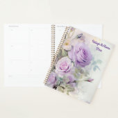 Paarse Rozen Junk Journal Illustration Classic Planner (Display)