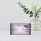 Paarse Rozen Kaarten Plaatskaartje (Staand voorkant)
