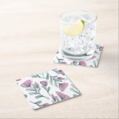 Paarse rozen kartonnen onderzetters (Insitu)