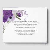 Paarse Rozen & Kolibrie Guestbook Gastenboek (Achterkant)