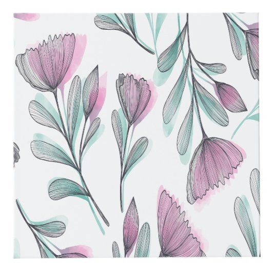 Paarse rozen kubus (Rechts)