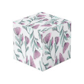 Paarse rozen kubus (Voorkant hoekig)