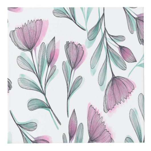 Paarse rozen kubus (Voorkant)