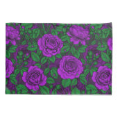 Paarse rozen kussensloop (Achterkant)