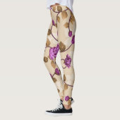 Paarse Rozen Leggings (Links)