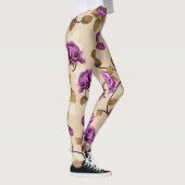 Paarse Rozen Leggings (Rechts)