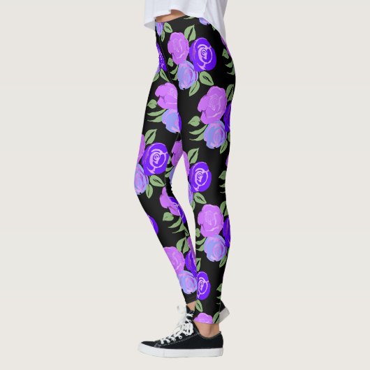 Paarse Rozen Leggings (Links)