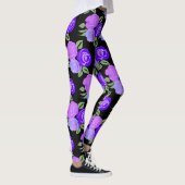 Paarse Rozen Leggings (Rechts)