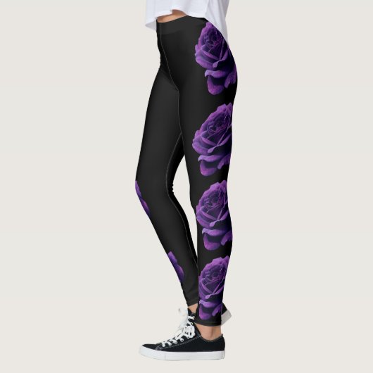 Paarse rozen leggings (Links)