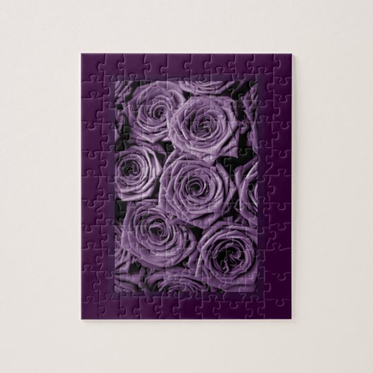 Paarse Rozen Legpuzzel (Verticaal)