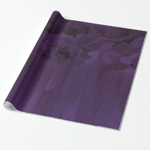 Paarse Rozen Marble Cloud Cadeaupapier