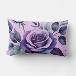 Paarse Rozen met blauw Kussen