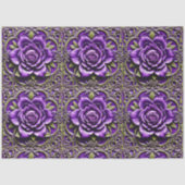 Paarse Rozen Mooi Populair Collectie Tissuepapier (Voorkant)