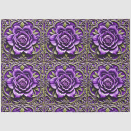 Paarse Rozen Mooi Populair Collectie Tissuepapier