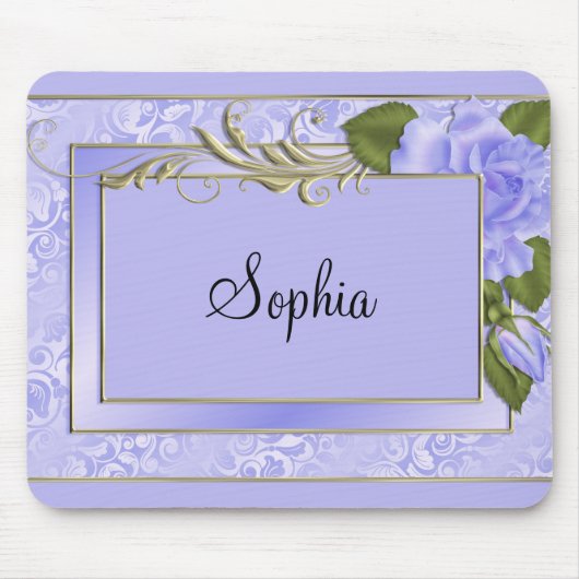 Paarse Rozen Muismat (Voorkant)