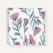 Paarse rozen notitieboek (Voorkant)