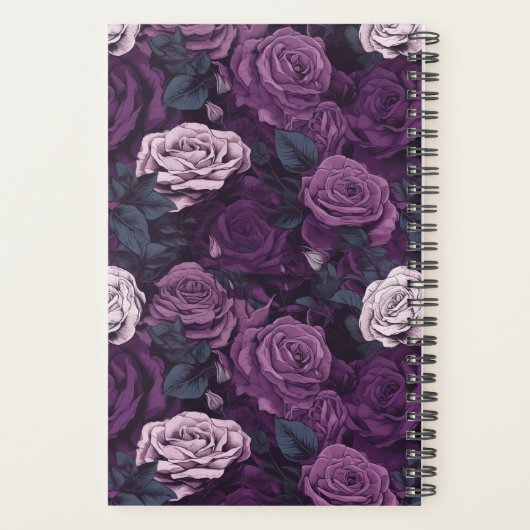 Paarse Rozen Planner (Achterkant)