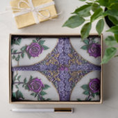 Paarse Rozen Populair Mooi Collectie Tissuepapier (Geschenk)