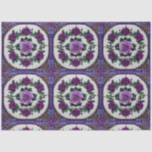 Paarse Rozen Populair Mooi Collectie Tissuepapier (Voorkant)