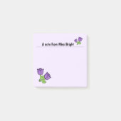 Paarse Rozen Post-it Notes (Voorkant)