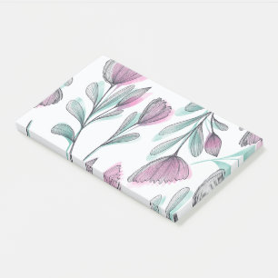 Paarse rozen post-it® notes