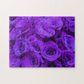 Paarse rozen - romantische foto van de flora legpuzzel (Horizontaal)