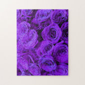 Paarse rozen - romantische foto van de flora legpuzzel (Verticaal)