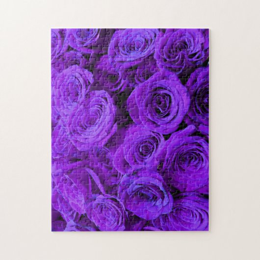 Paarse rozen - romantische foto van de flora legpuzzel (Verticaal)