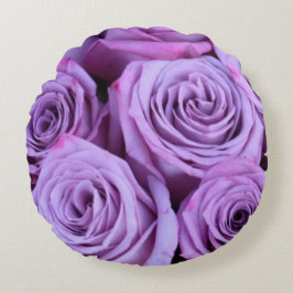 Paarse Rozen rond kussen