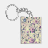 Paarse Rozen Sleutelhanger (Voorkant Links)