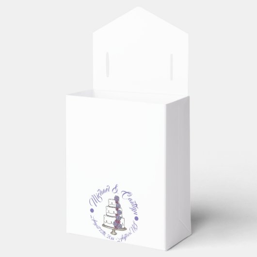 Paarse Rozen - Snoepbeertje Bedankdoosjes (Geopend)