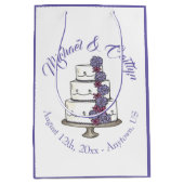 Paarse Rozen - Snoepbeertje Medium Cadeauzakje (Voorkant)