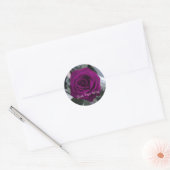 Paarse Rozen Sticker (Envelop)