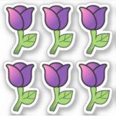 Paarse Rozen Stickers (Voorkant)