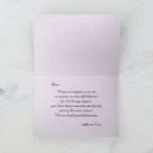 Paarse Rozen sympathie dank je kaart (Binnen)